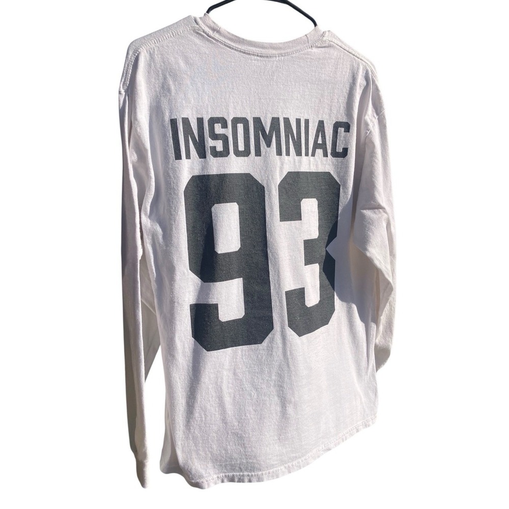 Insomniac Mens Long Sleeve EDC 2021 White Stereobloom Graphic Shirt M